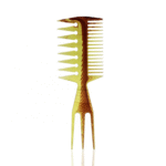 Triple Barber Styling Comb Camel