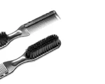 MENSPIRE The BRomb – 2‑σε‑1 Barber Brush & Comb Tool - Image 2